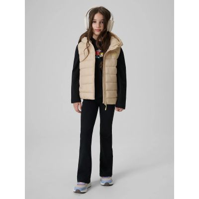 6. Girls' vest with synthetic filling 4F 4FJRSS26TVJAF396-83S