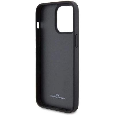 7. BMW Leather Diamond Pattern case for iPhone 15 Pro - black
