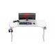 5. Huzaro Hero 3.3 White RGB Gaming Desk