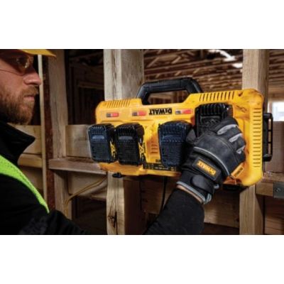 5. DEWALT DCB104 4-WAY MULTIVOLTS 8A XR CHARGER