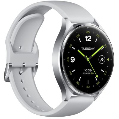 6. Xiaomi Watch 2 3.63 cm (1.43") AMOLED 46 mm Digital 466 x 466 px Touchscreen Silver Wi-Fi GPS