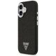 2. Guess Glitter Triangle Logo MagSafe Case for iPhone 17 - Black
