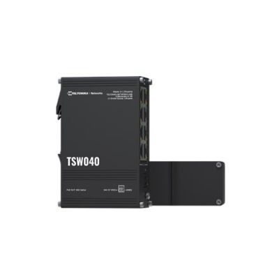 10. Teltonika NETWORKS TSW040 8-Port PoE+ Switch Unmanaged Fast Ethernet (10/100) PoE Support Black