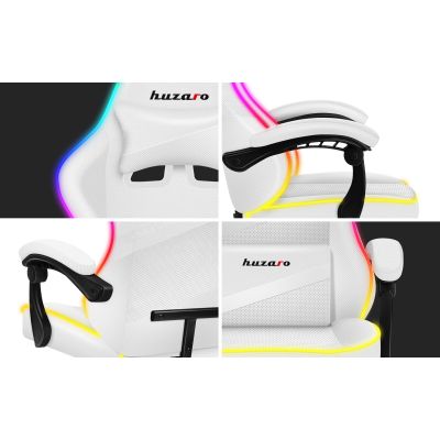 14. Huzaro Force 4.4 RGB White Gaming Chair