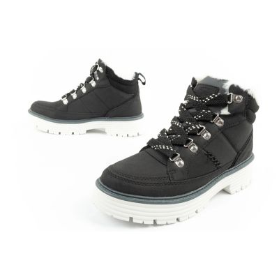 17. O'neill winter boots women's hiking boots ankle boots fashionable black white