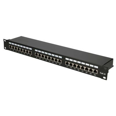 8. Patch panel Extralink EX.9830 (1U; cat. 5e; 24xRJ-45)