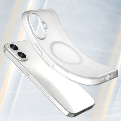 3. Magnetic Abrasive iPhone 17 Case Compatible with MagSafe - Matte White