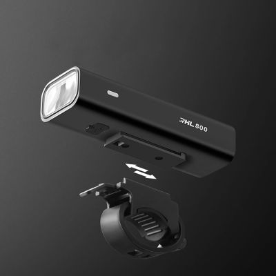 6. Rockbros 24710012001 front bicycle light 800 lm + USB-C - USB-A cable - black