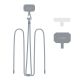 5. Tech-Protect C5S Rope Crossbody Strap Leash - Gray
