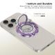 2. Tech-Protect MMR200 magnetic holder / ring with MagSafe - purple with crystals