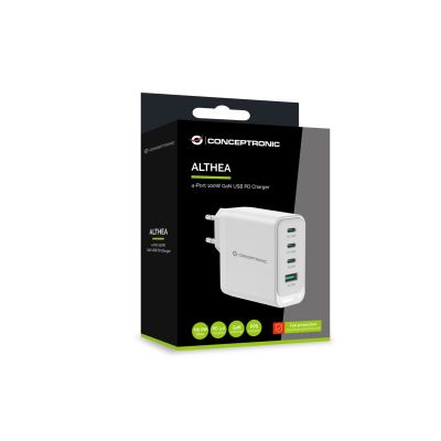 5. Conceptronic ALTHEA22W100 Mobile Device Charger Universal White AC Fast Charging Internal