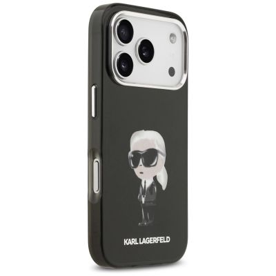 4. Karl Lagerfeld IML Aquarelle Karl & Logo MagSafe Case for iPhone 17 Pro - Black
