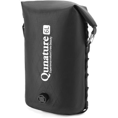 Qunature waterproof bag with valve black 6l