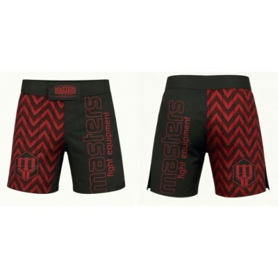 MASTERS PULSE SMMA-P MMA shorts black and red