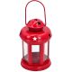 5. RED TEA LIGHT LANTERN CANDLE HOLDER