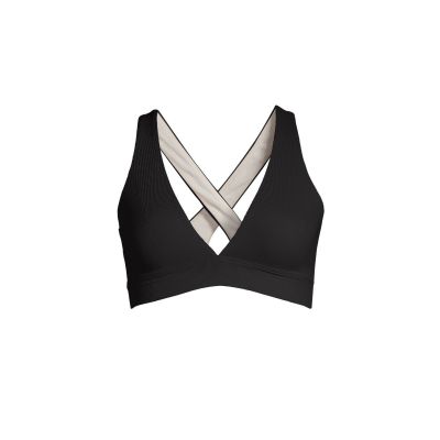2. CASALL V-neck Crossback Bikini Top Black