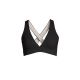 2. CASALL V-neck Crossback Bikini Top Black