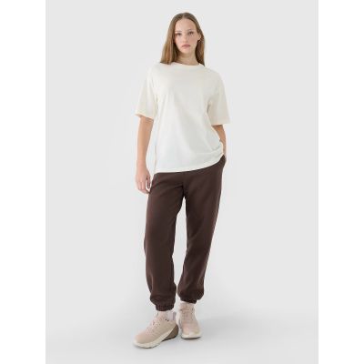 2. Women's oversize plain T-shirt 4F 4FRSS25TTSHF2694-11S