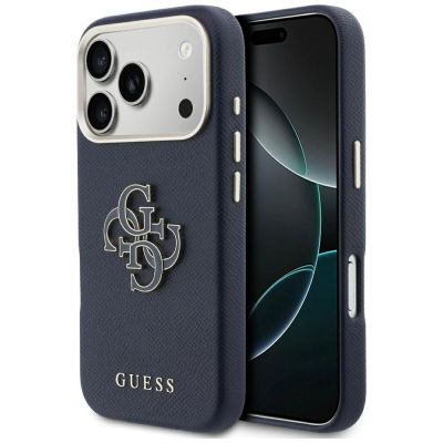 Guess FW Resin Logo Case for iPhone 17 Pro Max - Blue