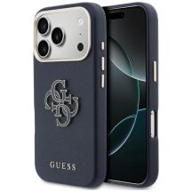 Guess FW Resin Logo Case for iPhone 17 Pro Max - Blue