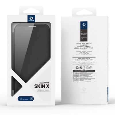3. Dux Ducis Skin X Pro Case for iPhone 16 Pro Max with MagSafe and Flip - Black