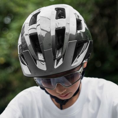 4. Rockbros LK-67 Youth Bike Helmet with Detachable Visor 54–58 cm - Gray