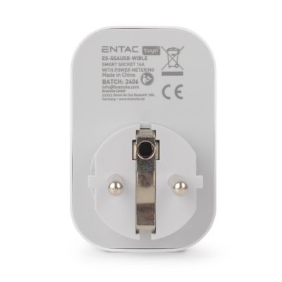 Entac ES-SSAUSB-WIBLE Power Plug Adapter White