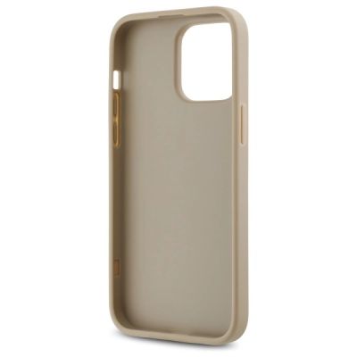 7. DKNY Quilted Stack Logo iPhone 14 Pro Case - Beige
