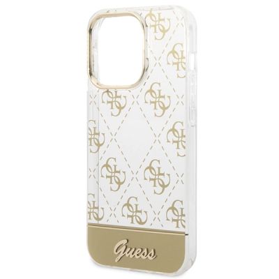 6. Guess GUHCP14LHG4MHG iPhone 14 Pro 6.1 "gold / gold hardcase 4G Pattern Script