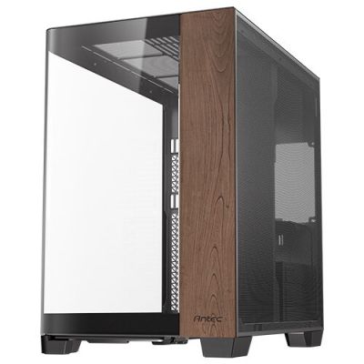 9. Antec C8 Curve Wood Full Tower Black, Clear, Wood