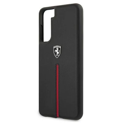 6. Ferrari FEOSIHCS21MBK S21+ G996 black/black hardcase Off Track Leather Nylon Stripe