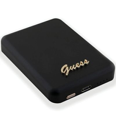 4. Guess MagSafe Metal Script Logo induction power bank 15W 5000mAh - black