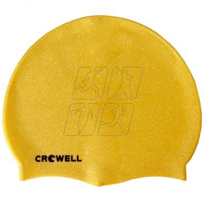 5. Silicone swimming cap Crowell Recycling Pearl yellow col.7