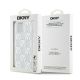 8. DKNY Liquid Glitter Multilogo case for iPhone 15 / 14 / 13 - white