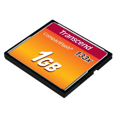 3. Transcend 1GB CF 133x CompactFlash MLC Memory Card