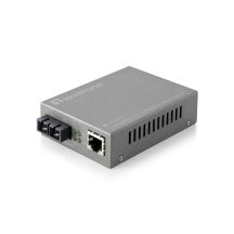 LevelOne Web Smart Series FVS-3120 Media Converter - RJ-45 / SC Single Mode - Up to 20km (FVS-3120)