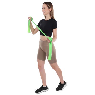 32. TRAINING TAPE FOR PILATES EXERCISES 2000x150x0.40MM 10-15KG GREEN