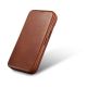 7. iCarer CE Oil Wax Premium Leather Folio Case iPhone 14 Plus magnetic flip case MagSafe brown (AKI14220707-BN)