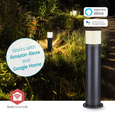 14. Nedis ZBLOP10RGBW Smartlife RGB Zigbee 3.0 10 + 4W Outdoor Lamp
