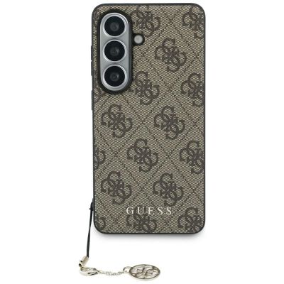 Guess 4G Classic Logo Charm MagSafe Case for Samsung Galaxy S26 - Brown