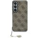 Guess 4G Classic Logo Charm MagSafe Case for Samsung Galaxy S26 - Brown