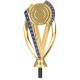 3. General plastic figure - gold and blue with space for a 50mm or 25mm emblem