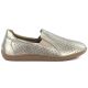 2. Leather openwork barefoot shoes, gold, M.Daszyński OL38-2