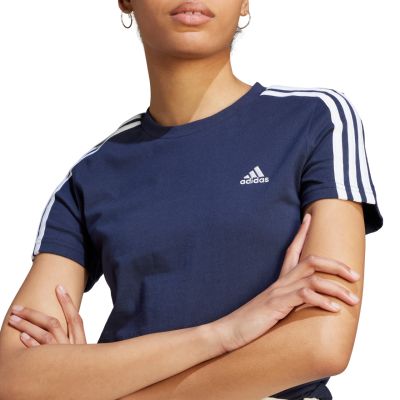 9. adidas Essentials Slim 3-Stripes Tee W IM2791