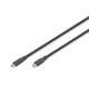 Digitus Silicone USB Cable, USB 5 Gb/s, 2 m, Black