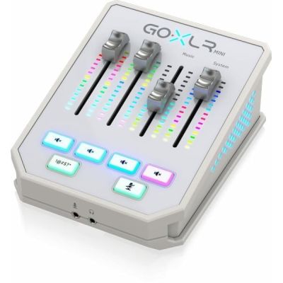 TC Helicon GO XLR Mini-WH Streaming Mixer/Sampler White
