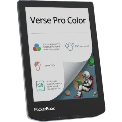 4. Ebook PocketBook Verse Pro Color 634 6" E-Ink Kaleido 3 16GB Wi-Fi Stormy Sea