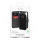 2. Puro Wallet Stand case for iPhone 17 made of eco-leather, with a flap, wallet and stand function - black