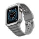 2. Protect Strap Band for Apple Watch 38/40/41mm Armored Case Strap - Gray, Silver
