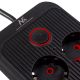 6. MACLEAN POWER STRIP, EXTENSION CORD 6 OUTLETS + 4XUSB, 110-240V AC 50/60HZ, 2.1A MAX 2500W, 1.5M, BLACK MCE389 B